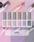 Cosmic Rubber Base Gel - Set of 6 Colors