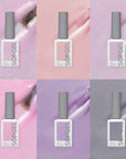 Cosmic Rubber Base Gel - Set of 6 Colors