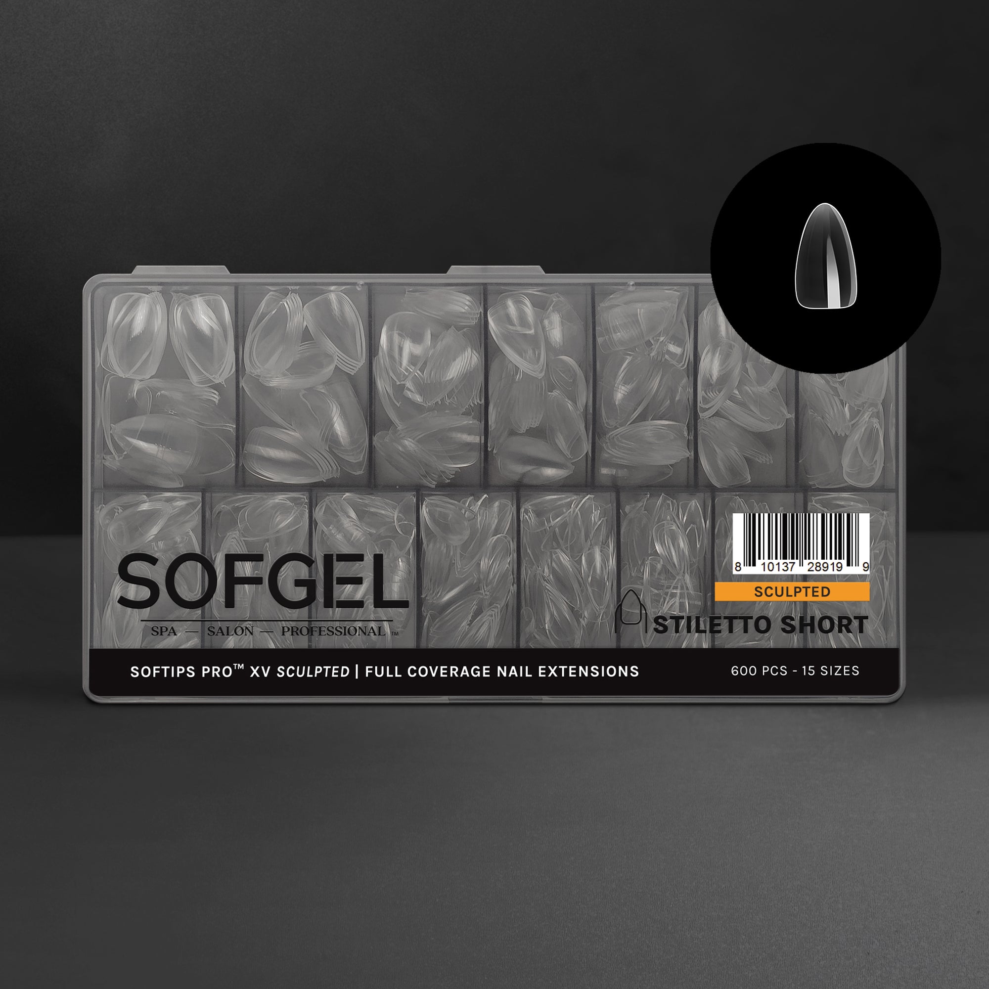 SOFTIPS PRO™ XV SCULPTED - STILETTO SHORT