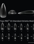 SOFtips™ Full Cover Nail Tips - Standard Stiletto Medium