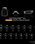 SOFTIPS PRO™ XV NATURAL - COFFIN EXTRA SHORT