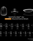 SOFTIPS PRO™ XV NATURAL - ROUND EXTRA SHORT