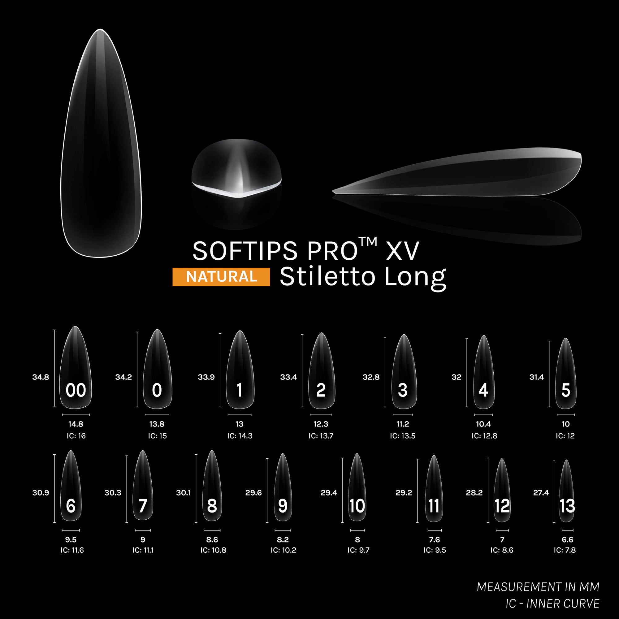 SOFTIPS PRO™ XV NATURAL - STILETTO LONG