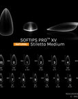 SOFTIPS PRO™ XV NATURAL - STILETTO MEDIUM