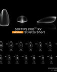 SOFTIPS PRO™ XV NATURAL - STILETTO SHORT