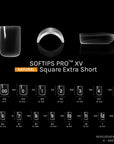 SOFTIPS PRO™ XV NATURAL - SQUARE EXTRA SHORT