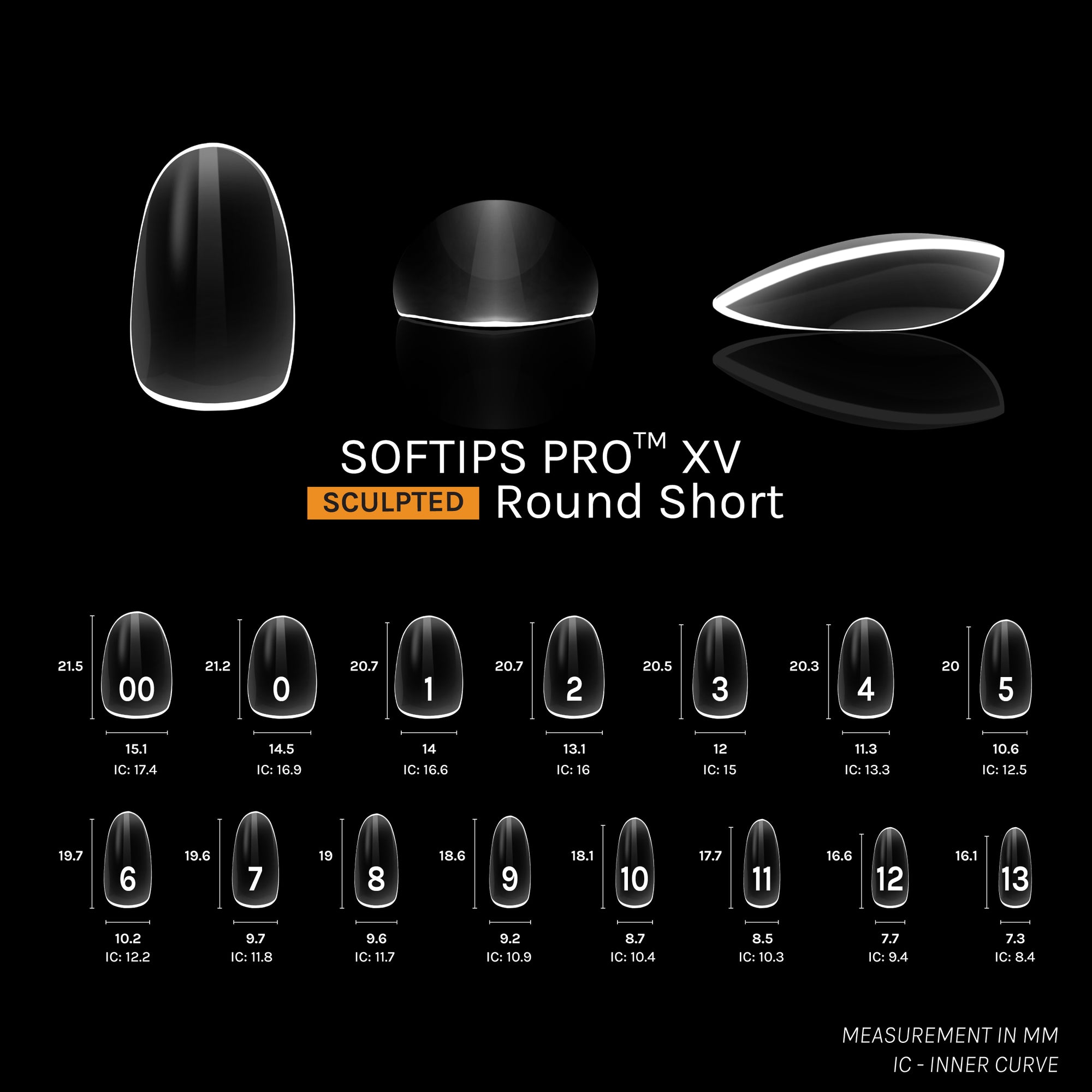 SOFTIPS PRO™ XV SCULPTED - ROUND SHORT