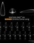 SOFTIPS PRO™ XV SCULPTED - STILETTO EXTRA LONG