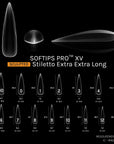 SOFTIPS PRO™ XV SCULPTED - STILETTO EXTRA EXTRA LONG