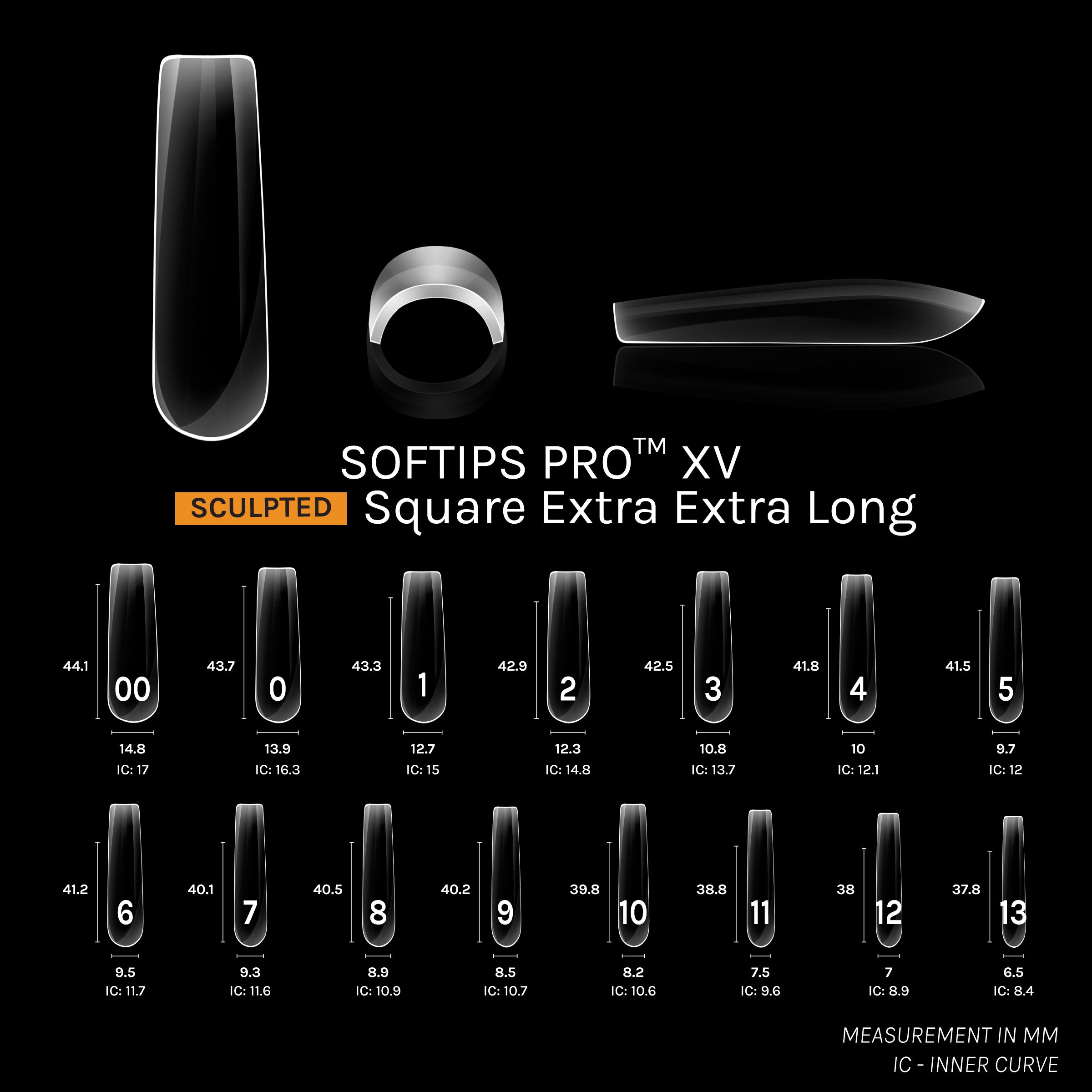 SOFTIPS PRO™ XV SCULPTED - SQUARE XXL – SOFGEL