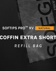 SOFTIPS PRO™ XV NATURAL - COFFIN EXTRA SHORT