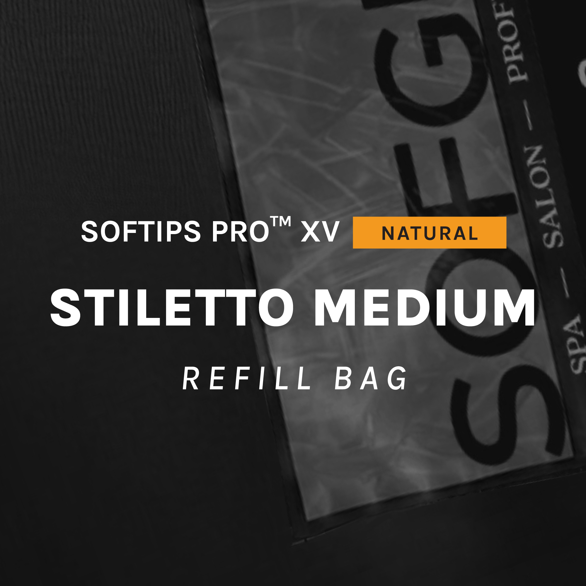 SOFTIPS PRO™ XV NATURAL - STILETTO MEDIUM