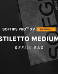 SOFTIPS PRO™ XV NATURAL - STILETTO MEDIUM