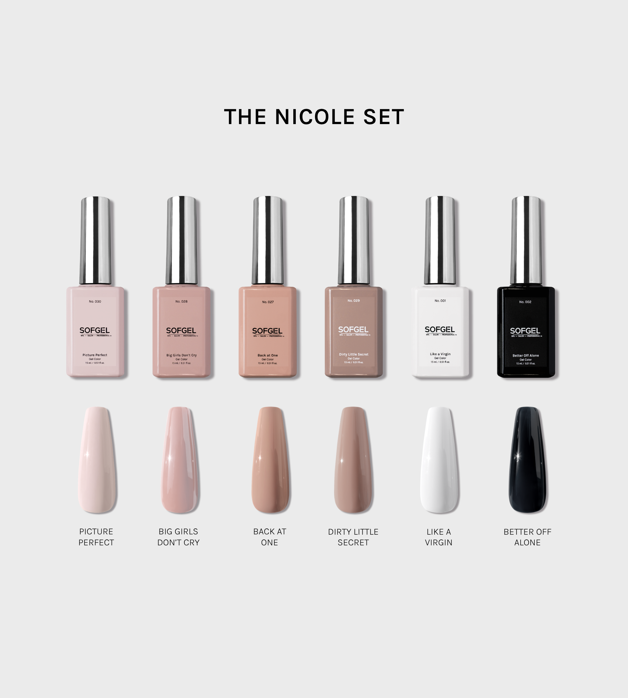 The Nicole Set | Legacy Gel Color Set No. 01