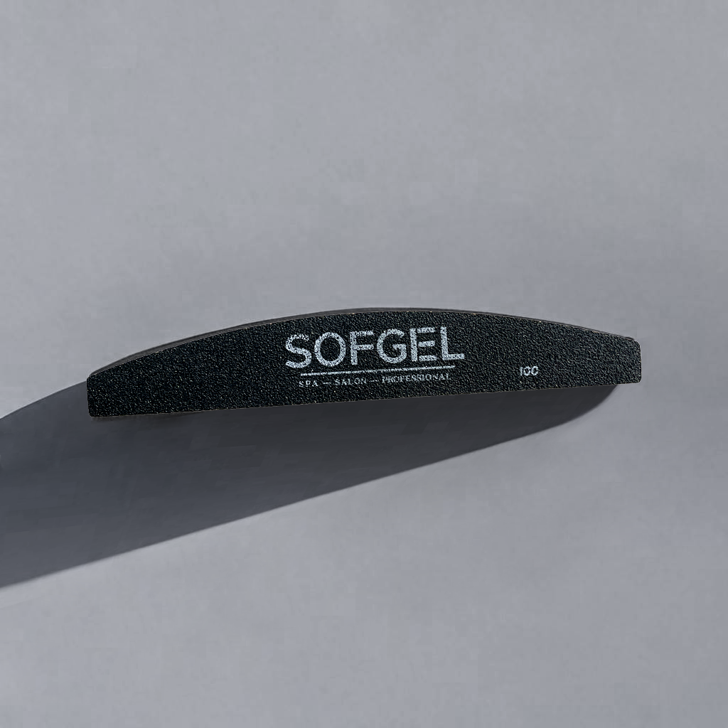 Sofgel Nail File - 100/180 grit emery board