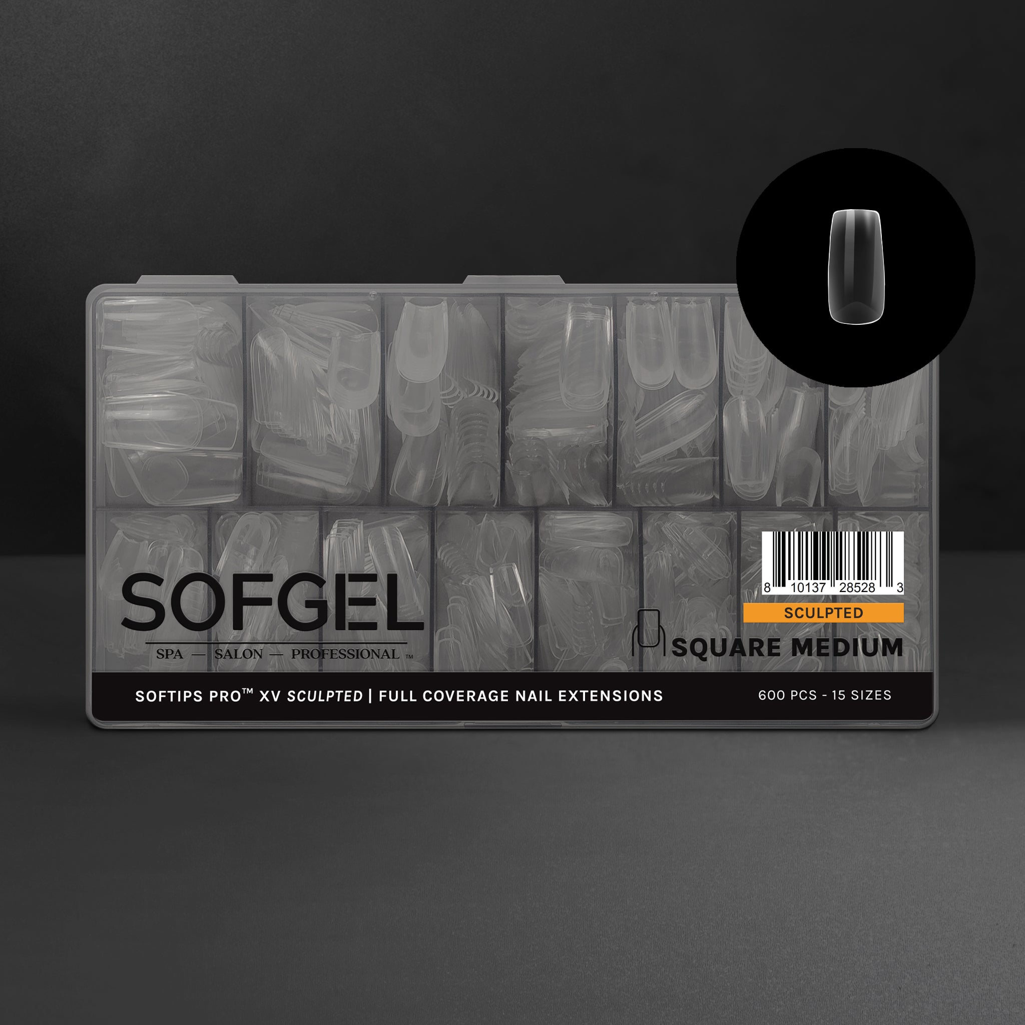 SOFTIPS PRO™ XV SCULPTED - SQUARE MEDIUM – SOFGEL
