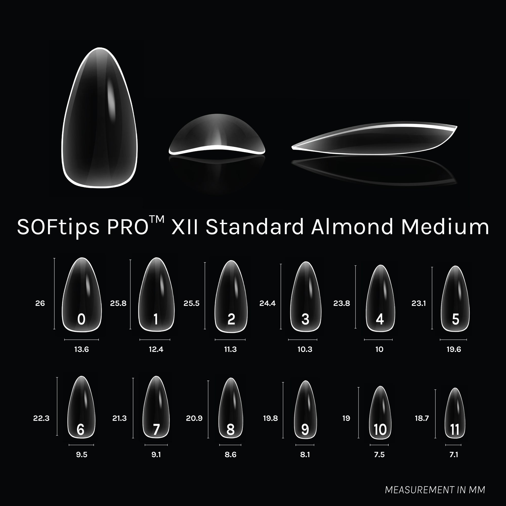 SOFTIPS PRO™ XII - Standard Almond Medium