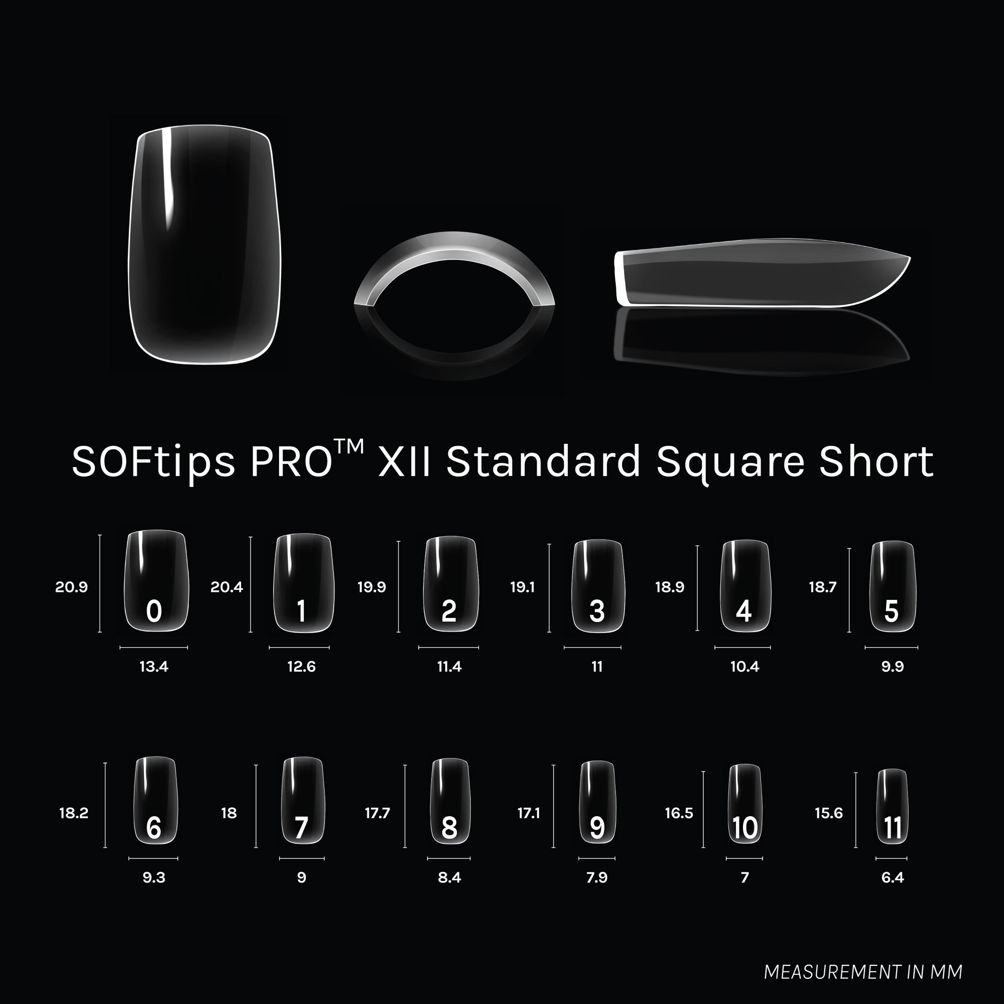 SOFTIPS PRO™ XII - Standard Square Short