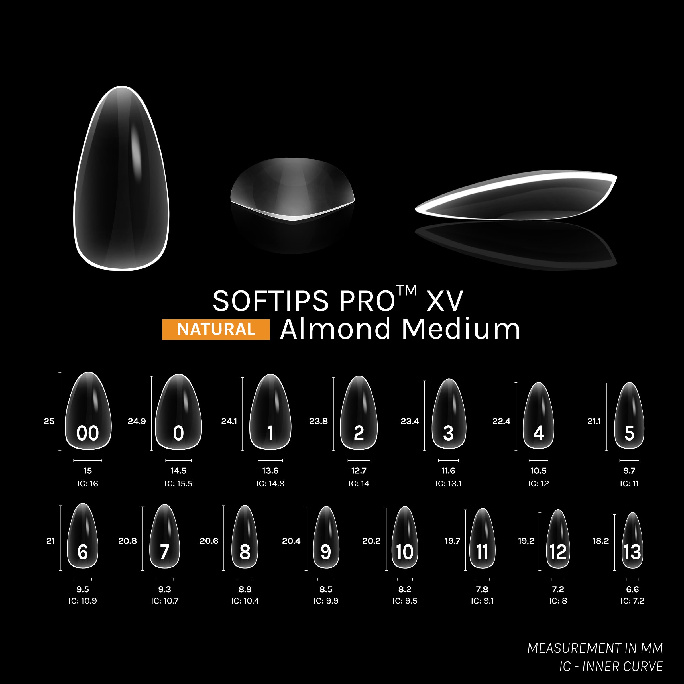 SOFTIPS PRO™ XV NATURAL - ALMOND MEDIUM – SOFGEL