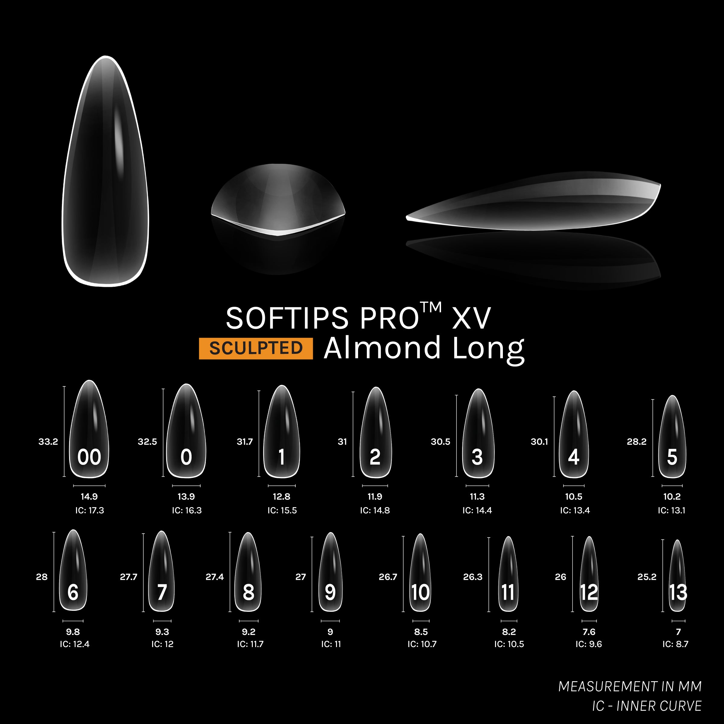 SOFTIPS PRO™ XV SCULPTED - ALMOND LONG – SOFGEL
