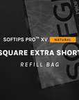 SOFTIPS PRO™ XV NATURAL - SQUARE EXTRA SHORT